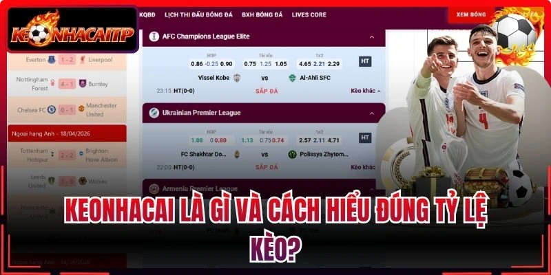 Keonhacai là gì và cách hiểu đúng tỷ lệ kèo?