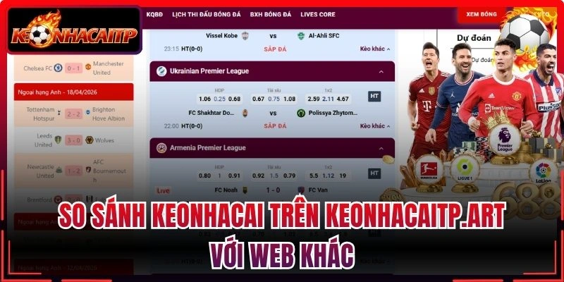 So sánh keonhacai trên keonhacaitp.art với web khác